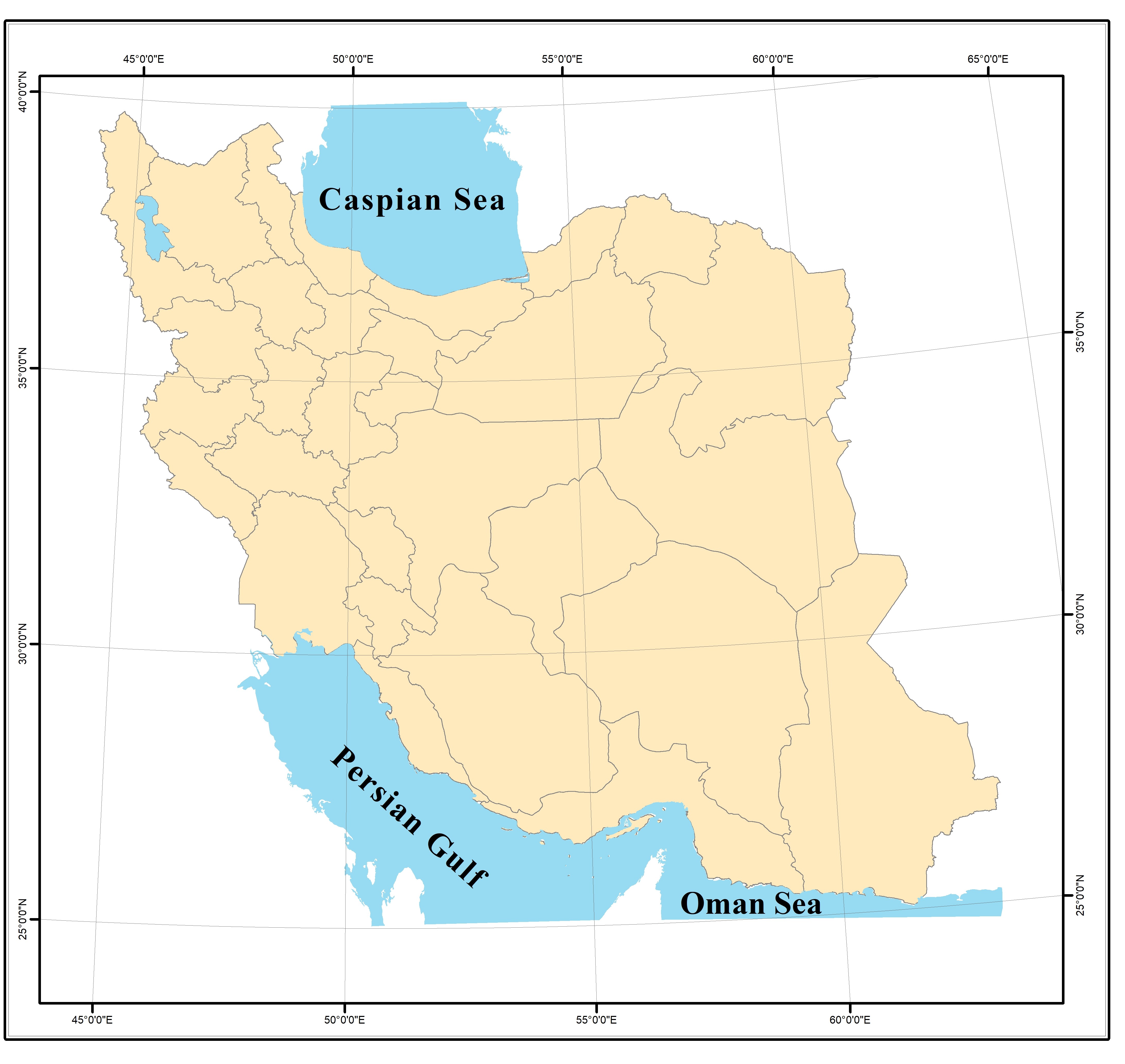 IRAN shapefile